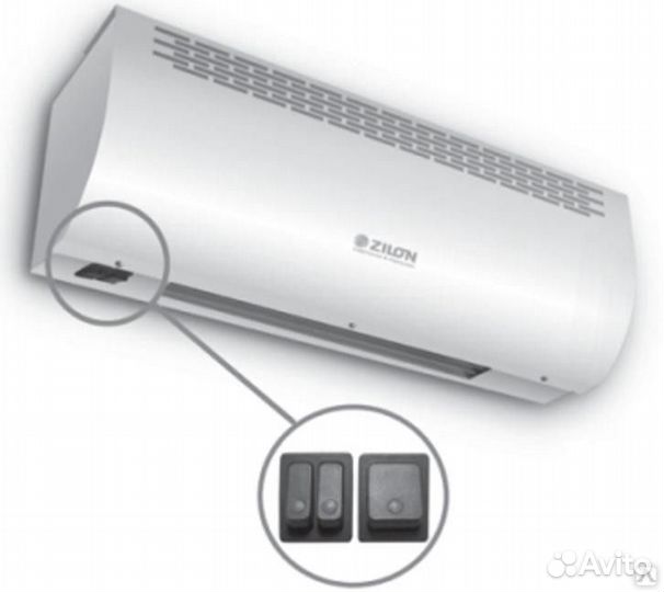 Электрическая тепловая завеса zilon ZVV-0.6E3M