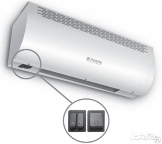 Электрическая тепловая завеса zilon ZVV-0.6E3M