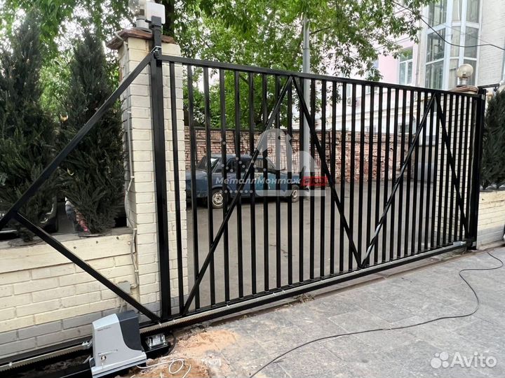 Откатные ворота с установкой. Гарантия