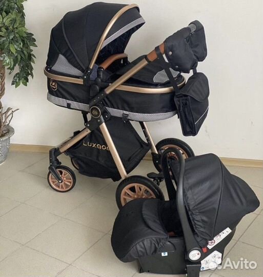 Коляска 3 в 1 теплая новая