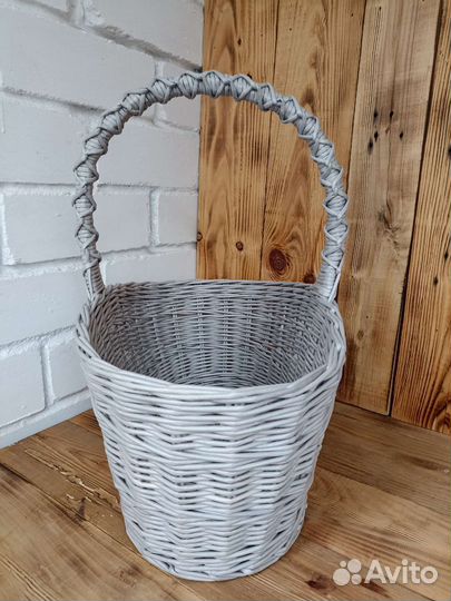 Корзина плетеная из Эколозы