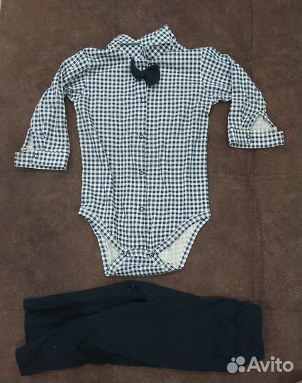 Костюм боди нарядный для мальчика 86