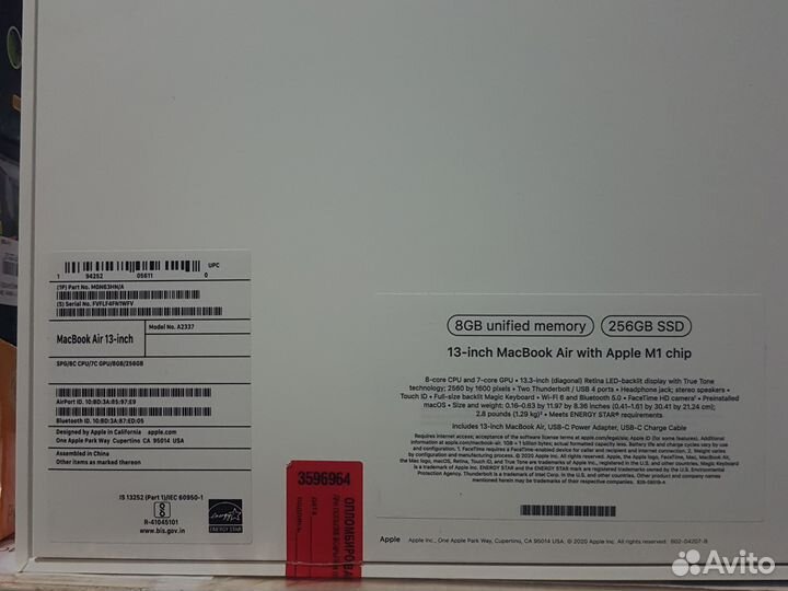 Apple MacBook Air 13 2020 m1 8gb 256