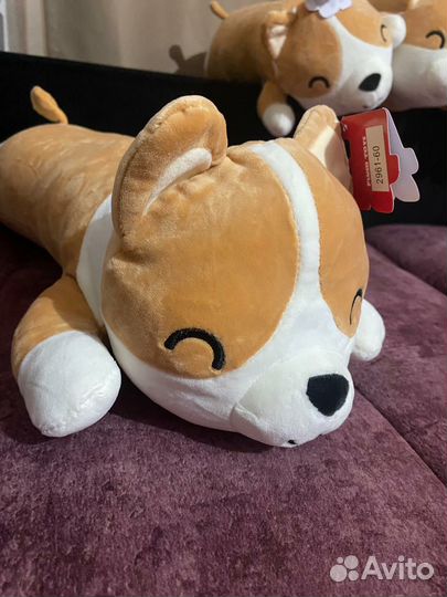 Собака корги, мягкая игрушка