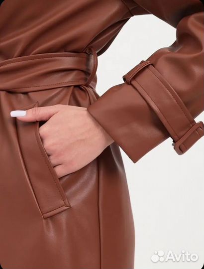 Тренч коричневый женский