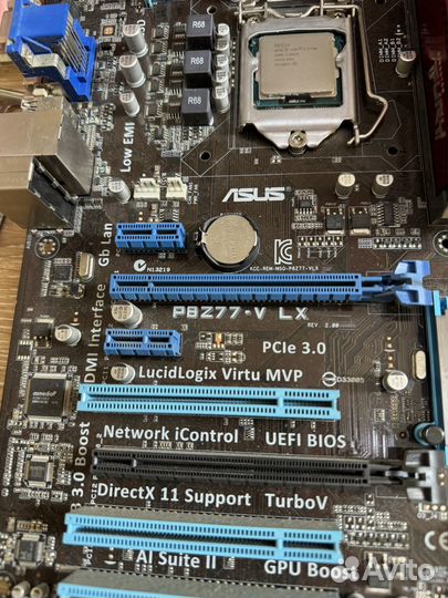 Комплект i7 3770K + z77 + 16gb Fury Hyper X