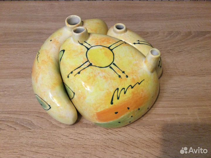 Старинная Ваза - Солнце Ручная работа XX век