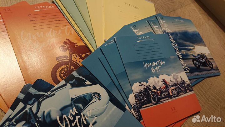 Тетради 12л (клетка/линия/косая линия)
