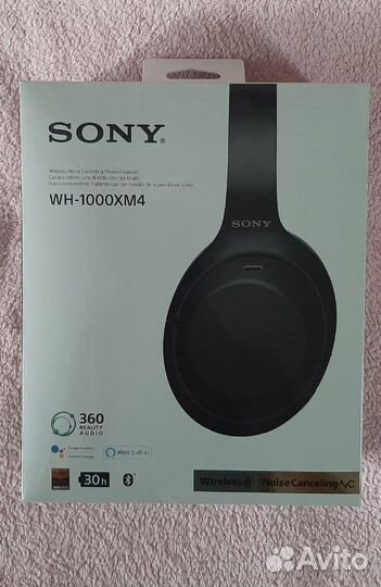 Наушники sony WH-1000XM4 (черные) беспроводные