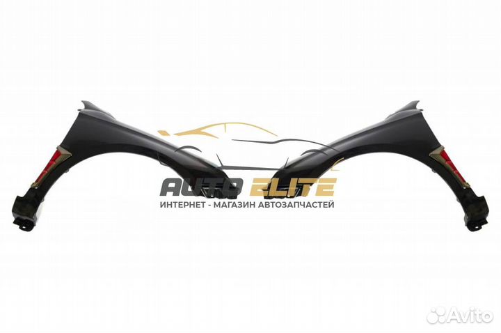 Передние крылья барс для ваз веста с жабрами