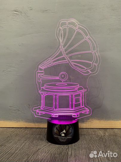 Лампа светодиодная Ночник - Граммофон