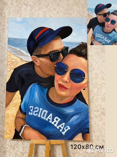 Портрет маслом на заказ по фото. Ручная работа