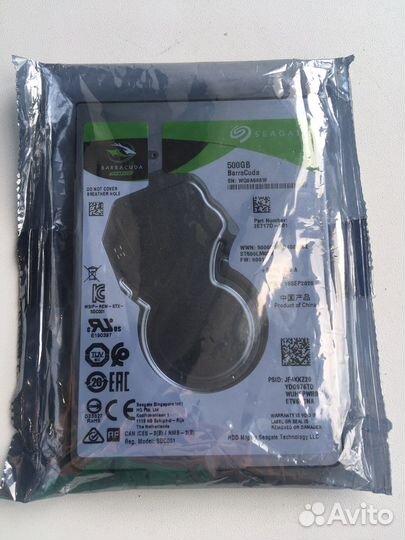 Новый жёсткий диск для ноутбука 500гб