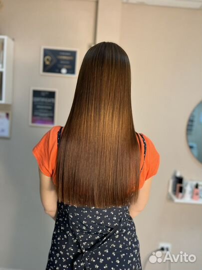 Кератиновое выпрямление ботокс волос нанопластика