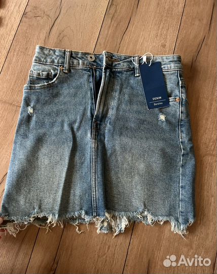 Джинсовая юбка bershka