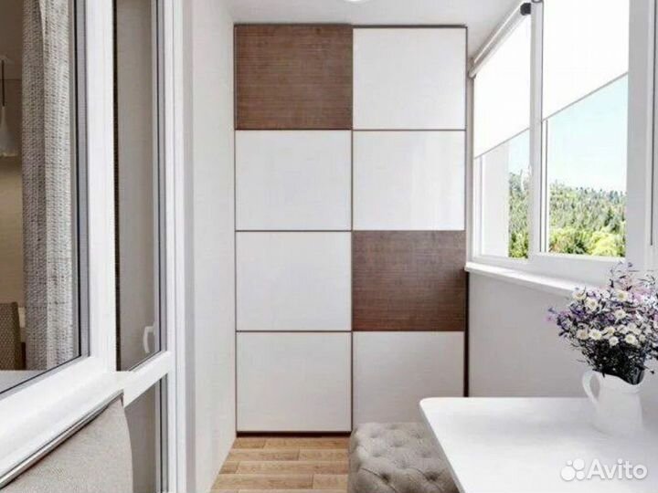 Шкаф на балкон на заказ по вашим размерам