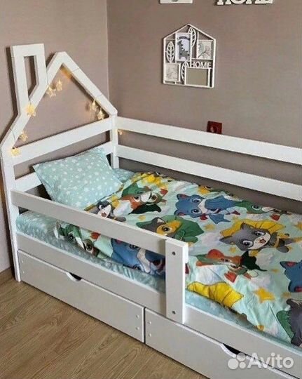 Детская кровать Софа-домик