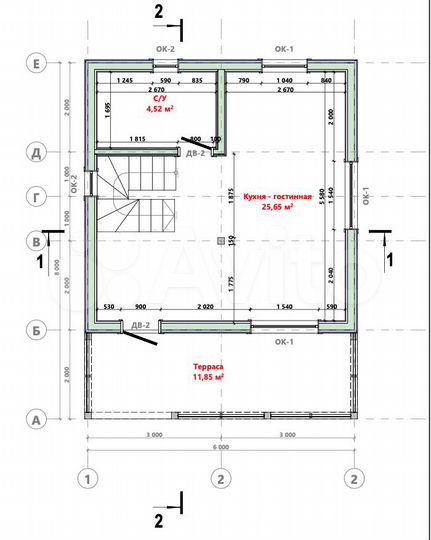 Дом 95,5 м² на участке 12 сот.