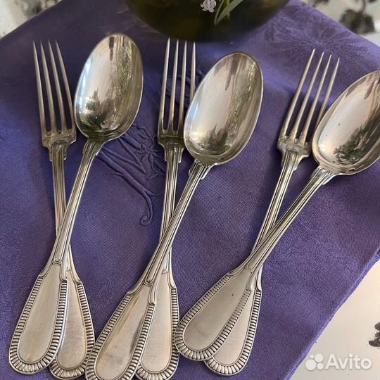 Столовые приборы из серебра
