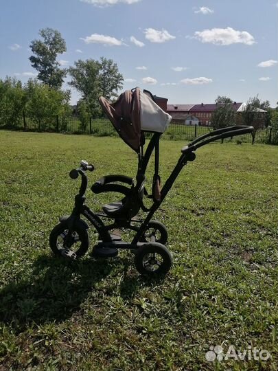 Детский велосипед с ручкой бу