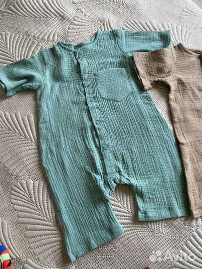 Комбинезон муслиновый новый 68