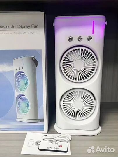 Настольный аккумуляторный вентилятор увлажнитель