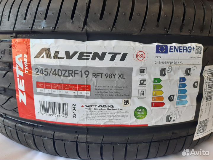 Zeta Alventi 245/40 R19 98Y