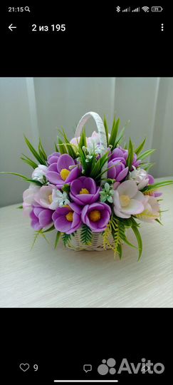 Мыло ручной работы,букеты