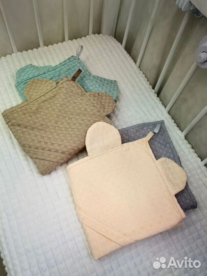 Полотенце уголок детское новое вафельное