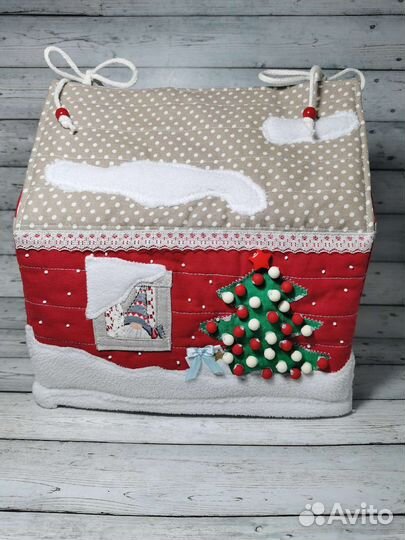 Новогодний домик (короб, корзина)