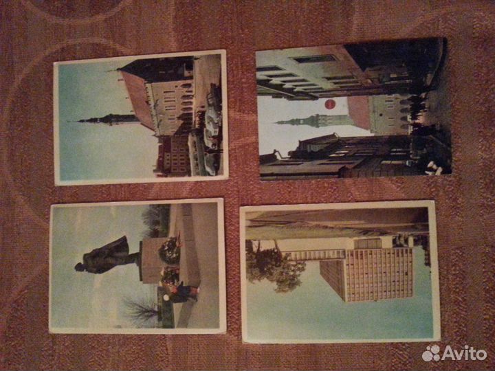 Открытки 60-х годов: Петродворец, Таллин, Берлин