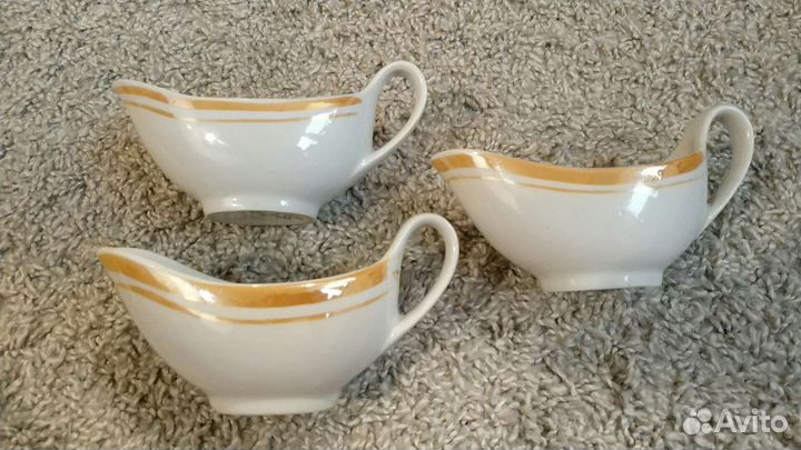 Соусница СССР фарфор Дулево соусник