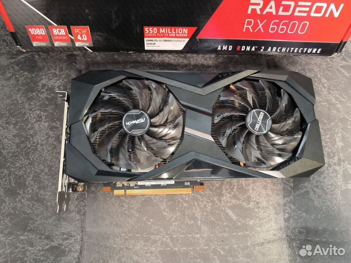 Видеокарта RX 6600 8Gb Asrock Challenger