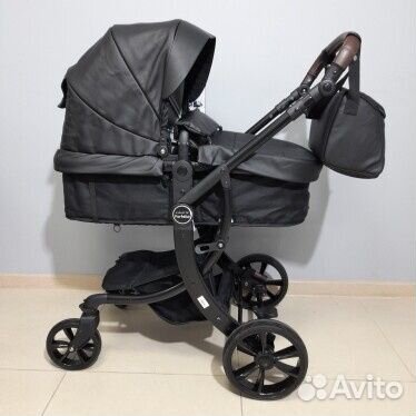 Коляска 2 в 1 эко кожа