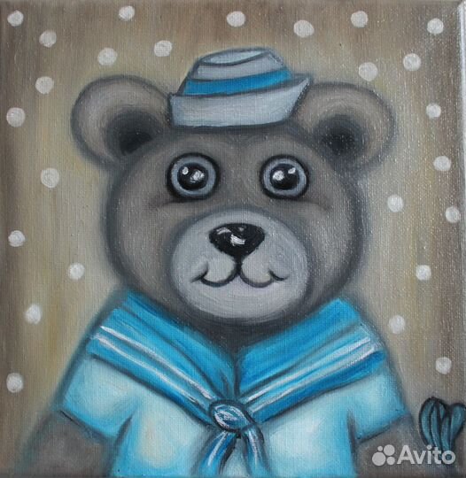 Картины маслом в детскую (Шоколадные мишки)