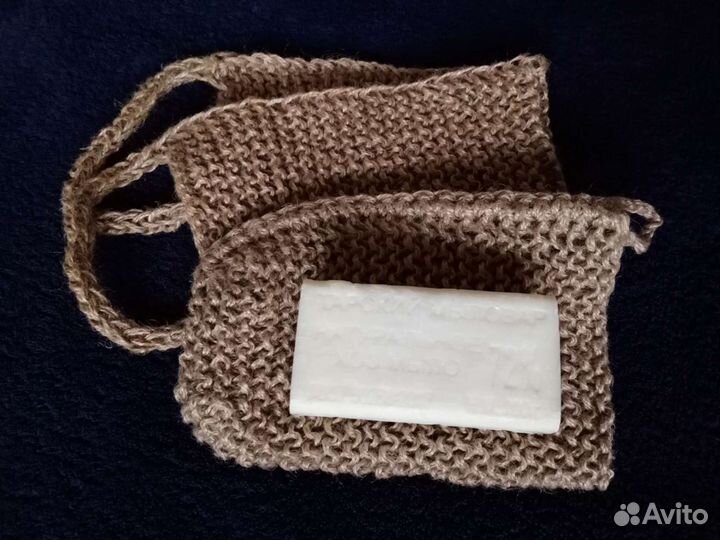 Джутовая эко мочалка или вехотка из джута