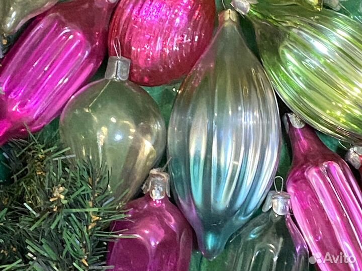 Елочные игрушки СССР Льдинки Лот 301