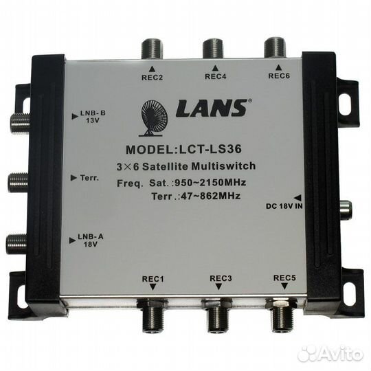 Спутниковый мультисвитч lans LCT-LS36
