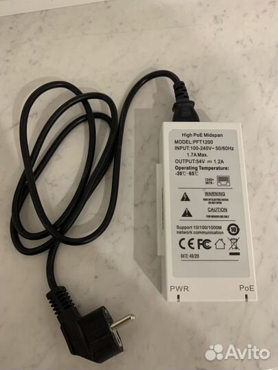 Инжектор POE Dahua DH-PFT1200