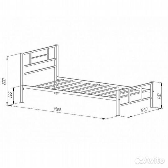 Полутораспальная кровать