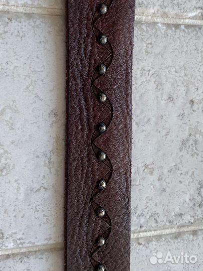 Мужской кожаный ремень Pavin pазмер 105 см Италия