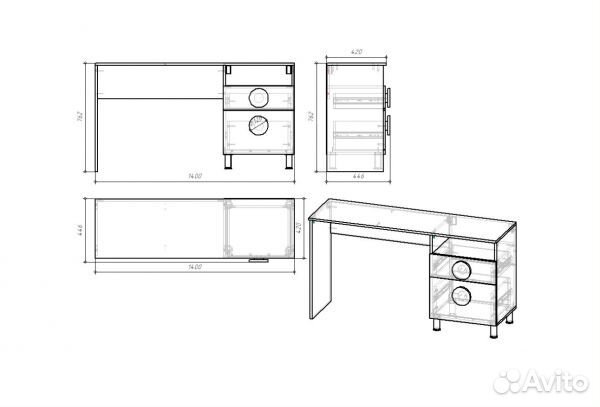 Стол письменный сп-001 