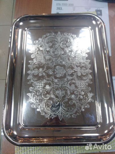 Поднос прямоугольный для самовара