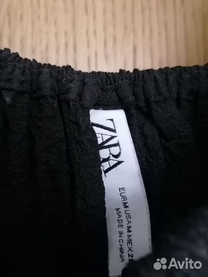 Платье zara черное миди