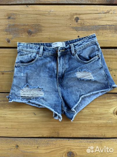 Шорты высокая талия zara