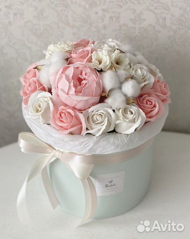 Букеты из неувядающих мыльных роз