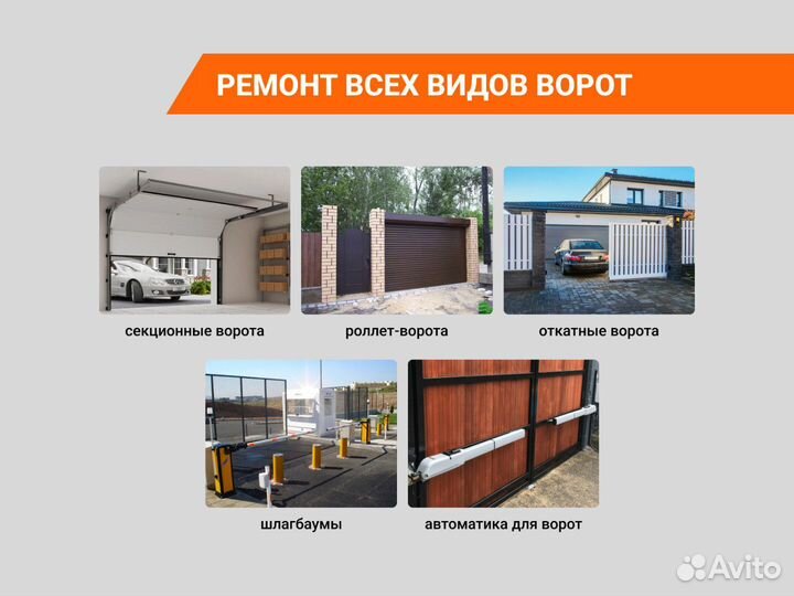Ремонт ворот, роллет, автоматики