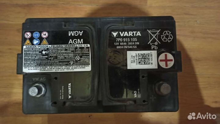 Аккумулятор Varta agm