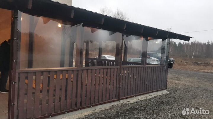 Мягкие окна для беседки