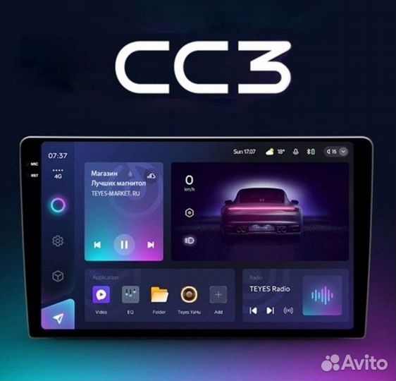 Штатная магнитола Teyes CC3 Toyota Prado 18-20
